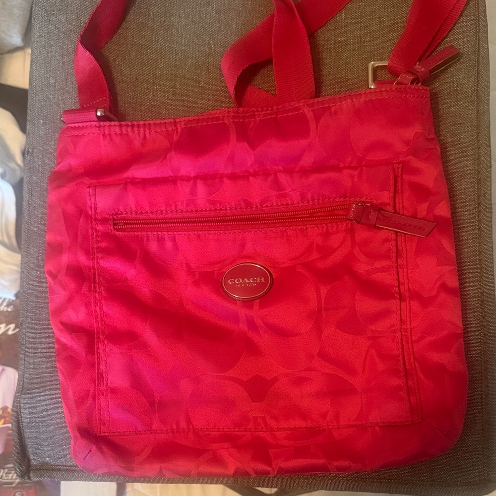Coach Vibrant Pink Crossbody Bag